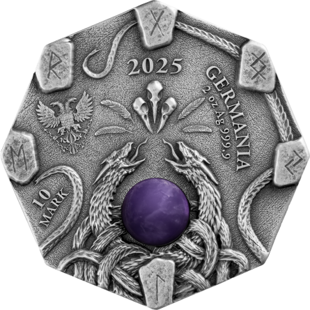 Srebrna Moneta Witchcraft: Herbalist 2025 UHR, 2 uncje - rewers