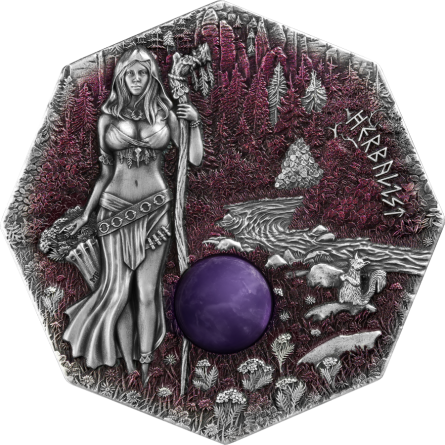 Srebrna Moneta Witchcraft: Herbalist 2025 UHR, 2 uncje - rewers