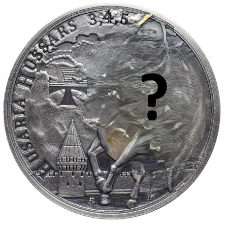 Srebrny Medal Husaria IV Antique Gold, 1 uncja - rewers Srebrny Medal Husaria IV Antique Gold, 1 uncja - rewers