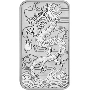 Sztabko Moneta Rectangular Dragon 2018, 1 uncja - rewers