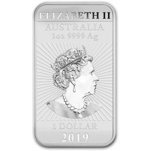 Sztabko Moneta Rectangular Dragon 2019, 1 uncja - rewers