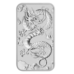 Sztabko Moneta Rectangular Dragon 2019, 1 uncja - rewers