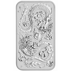2020 Rectangular Dragon Coin, 1 ounce - reverse side