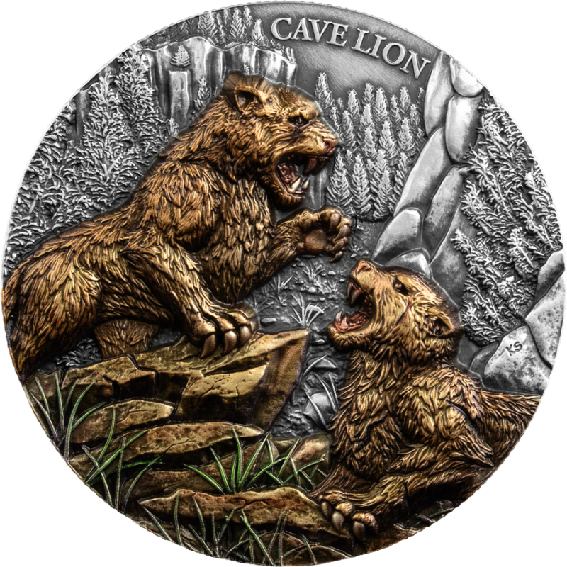 Silbermünze Germania Mint Megafauna: Höhlenlöwe 2026 UHR, 2 Unzen – Rückseite Silbermünze Germania Mint Megafauna: Höhlenlöwe 2026 UHR, 2 Unzen – Rückseite