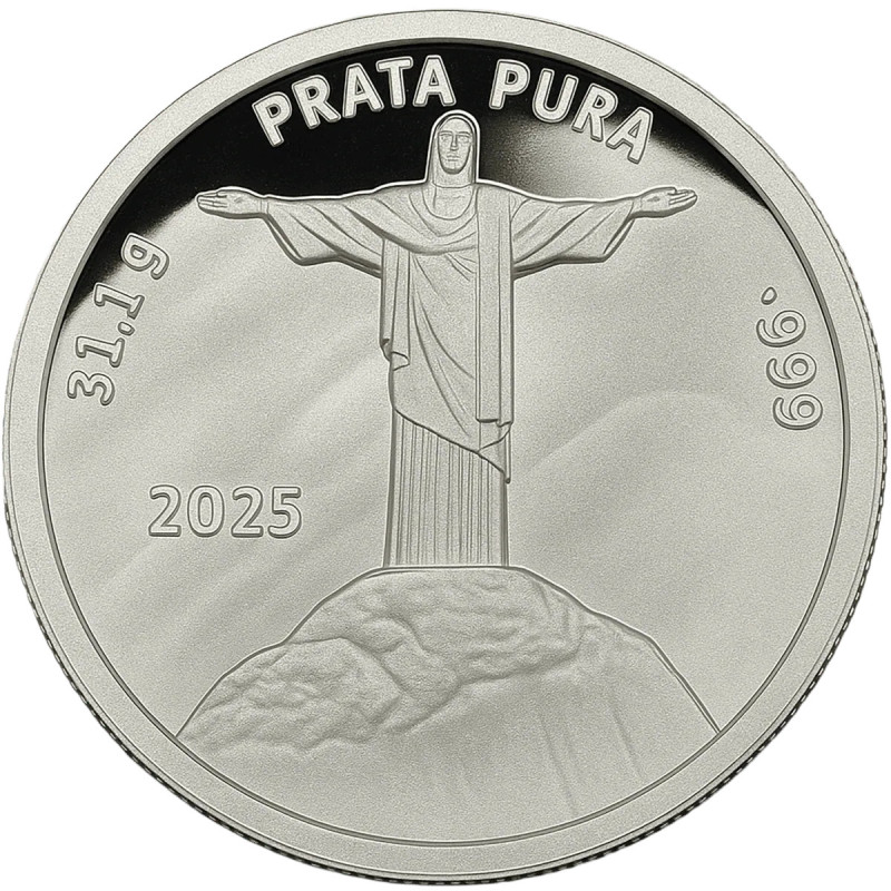 Срібна медаль Christo Redentor, 1 унція - реверс Срібна медаль Christo Redentor, 1 унція - реверс