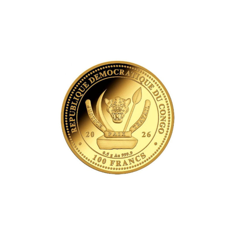 Złota Moneta Rocznica 100-tnych urodziny Marilyn Monroe 2026, 0,5 gr - awers