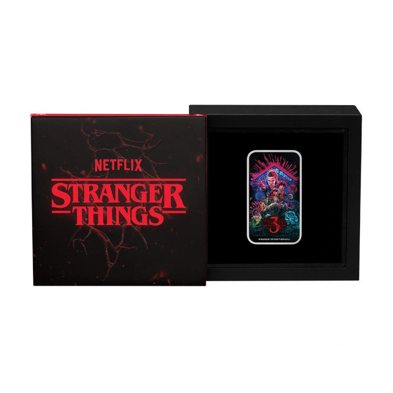 Срібна монета Stranger Things – Сезон 3 2026 Proof, 1 унція - коробка 1 Срібна монета Stranger Things – Сезон 3 2026 Proof, 1 унція - коробка 1