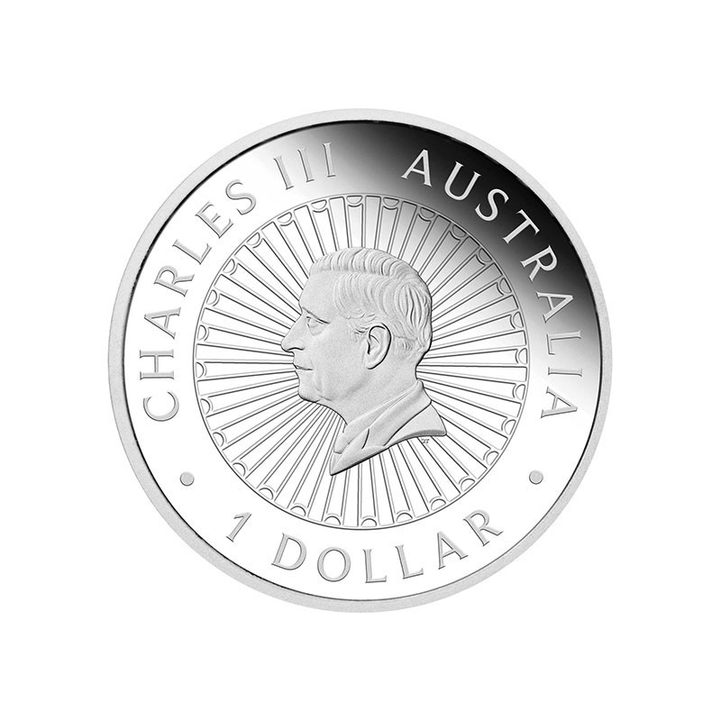 Srebrna Moneta Lunar Opal Year of the Horse 2026, 1 uncja - awers