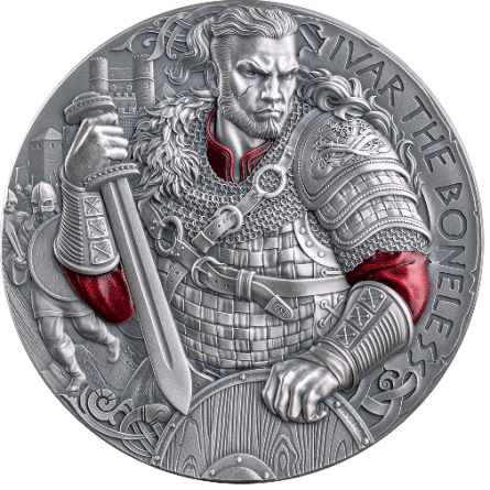Srebrna Moneta The Way to Valhalla: Ivar the Boneless 2026, 2 uncje - rewers