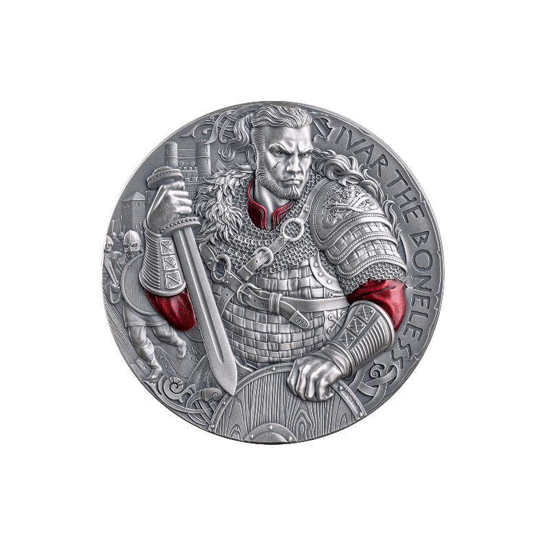 The Way to Valhalla: Ivar the Boneless 2026 Silver Coin, 2 oz - reverse