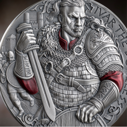 The Way to Valhalla: Ivar the Boneless 2026 Silver Coin, 2 oz - retail