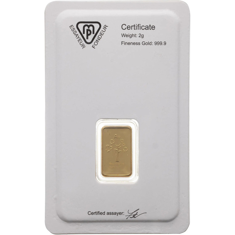 Goldbarren Metalor, 5 Gramm zurück Goldbarren Metalor, 5 Gramm zurück