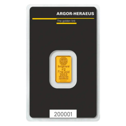 Argor-Heraeus 2g Investment Gold Bar
