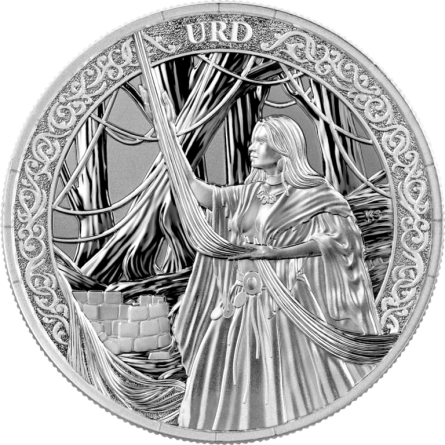Germania Mint Silver Coin: Norns Urd 2026, 1 ounce - obverse Germania Mint Silver Coin: Norns Urd 2026, 1 ounce - obverse