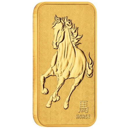 Złota Sztabka Lunar III Rok Konia 1 uncja