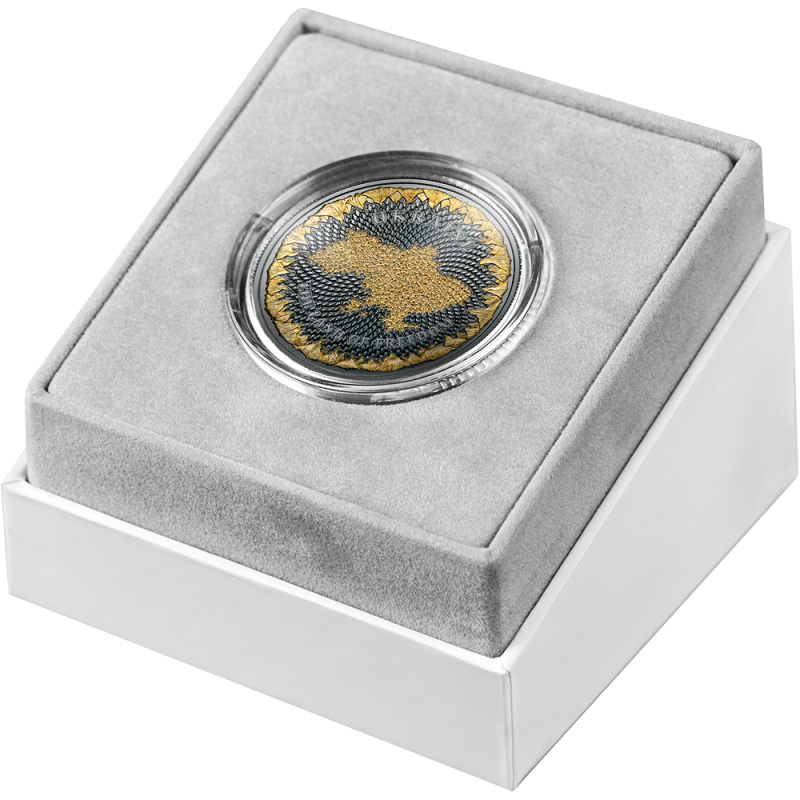 Srebrna Moneta United Crypto States: Das Land der Freiheit – Ukraine, 2026, 1 Unze – Box 1