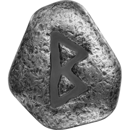 Srebrna Sztabka Germania Mint: Runa Berkanan, 1 uncja - front 1