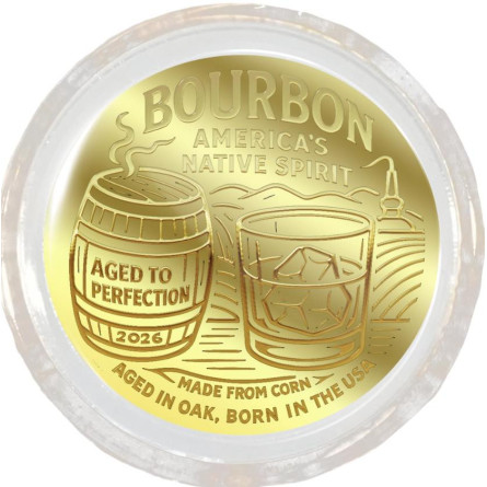 Złota Moneta Niue Bourbon 1/1000 uncji Karta
