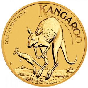 Gold Kangaroo 2022 1oz - reverse/edge