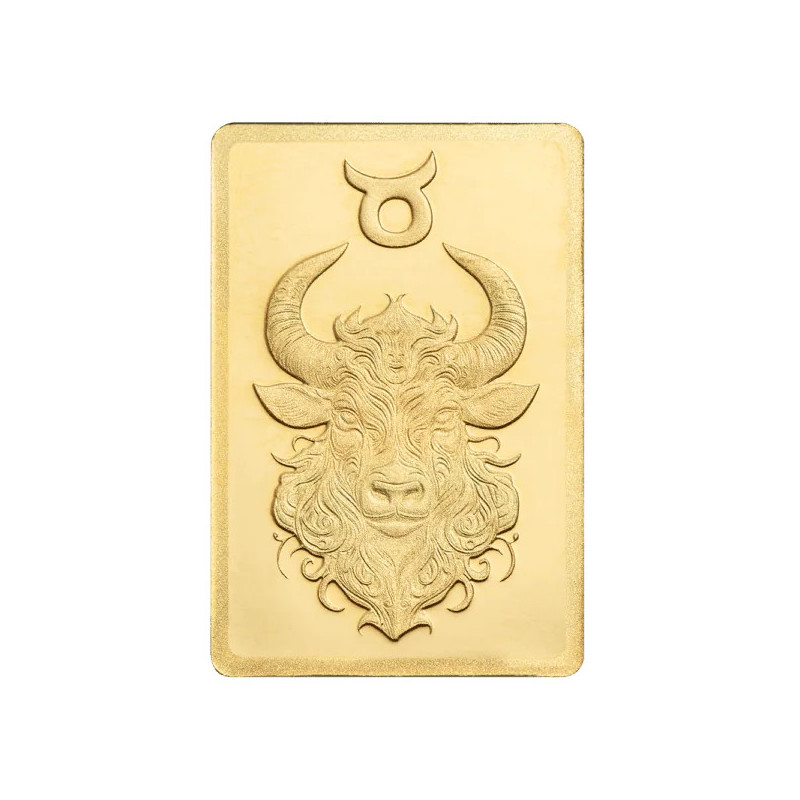 PAMP Zodiacs Gold Bar: Taurus 0.5 gram - 3 PAMP Zodiacs Gold Bar: Taurus 0.5 gram - 3