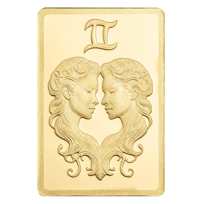 PAMP Zodiacs Gold Bar: Gemini 0.5 gram - 3 PAMP Zodiacs Gold Bar: Gemini 0.5 gram - 3