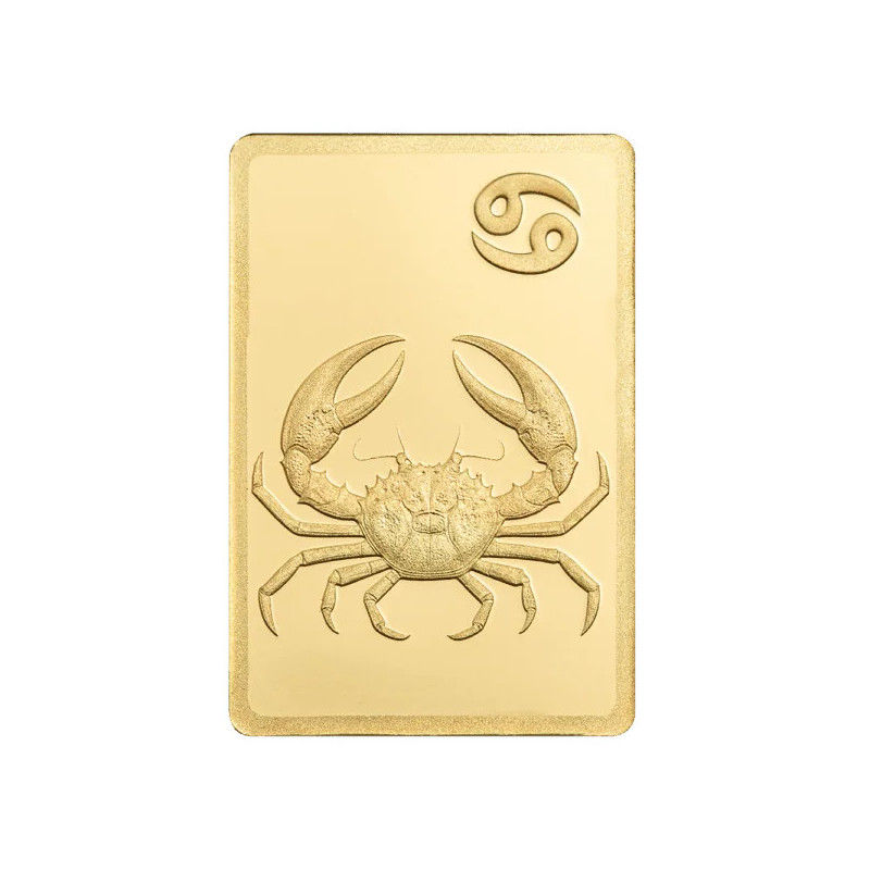 Золотий зливок PAMP Zodiacs: Рак 0,5 грама - 3