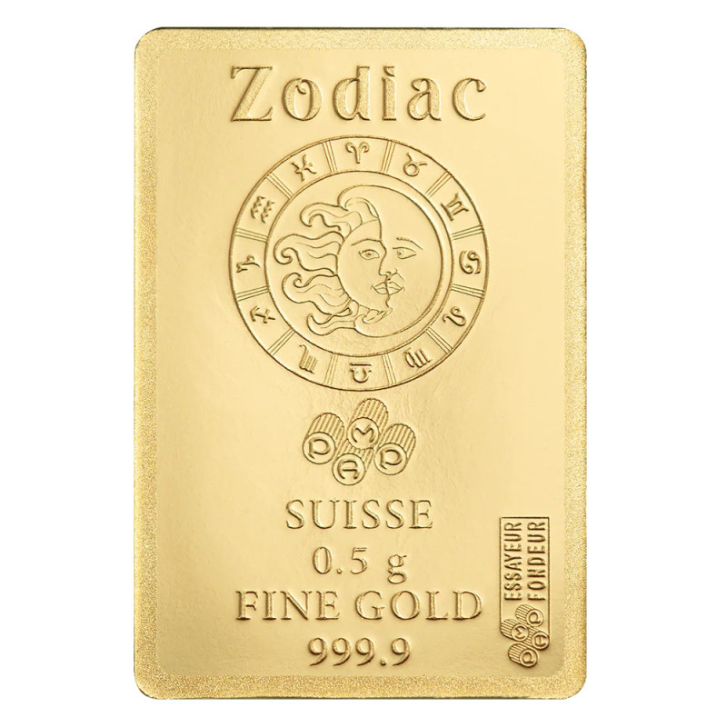 PAMP Zodiacs Gold Bar: Leo 0.5 gram 4