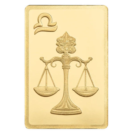 Złota Sztabka PAMP Zodiacs: Libra 0,5 grama - 3