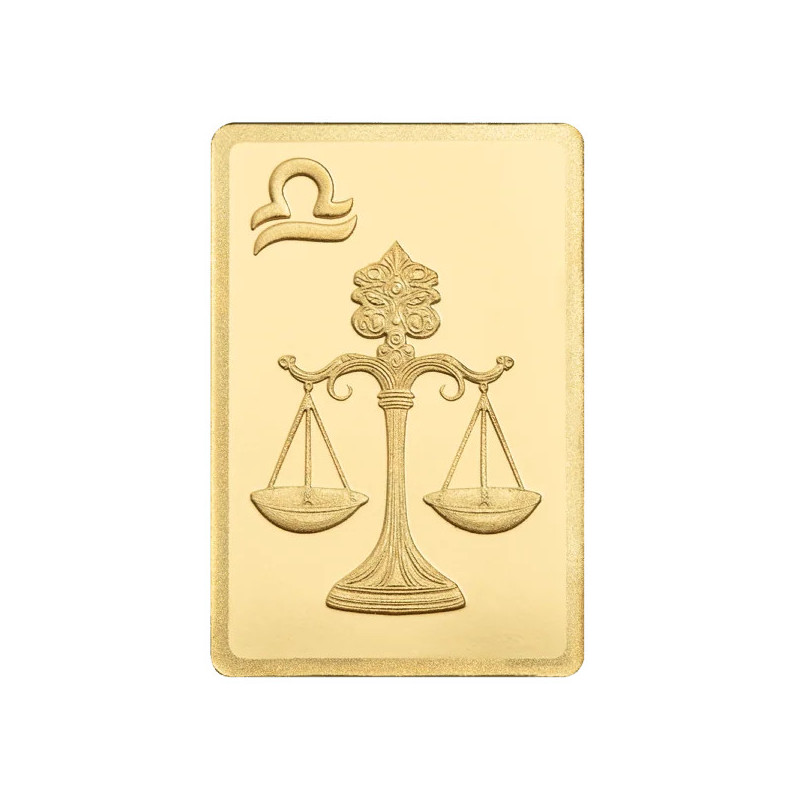 Złota Sztabka PAMP Zodiacs: Libra 0,5 grama - 3