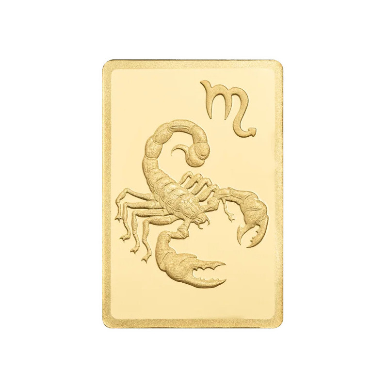 PAMP Zodiacs Gold Bar: Scorpio 0.5 gram 3