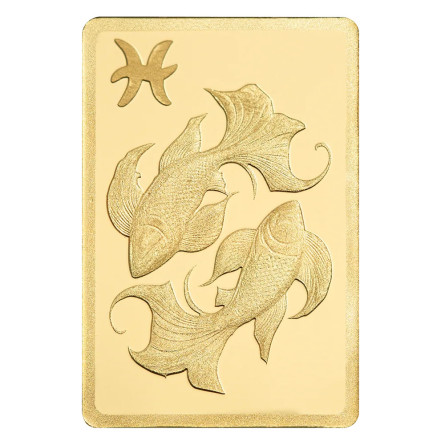 Goldbarren PAMP Zodiacs: Fische 0,5 Gramm 3 Goldbarren PAMP Zodiacs: Fische 0,5 Gramm 3