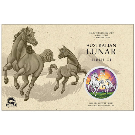 Srebrna Moneta Lunar III Rok Konia 2026 ANDA, 1 uncja