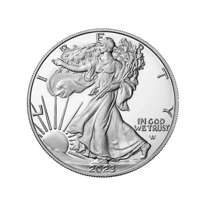 2023 American Eagle Silver Coin, 1 oz - reverse 2023 American Eagle Silver Coin, 1 oz - reverse