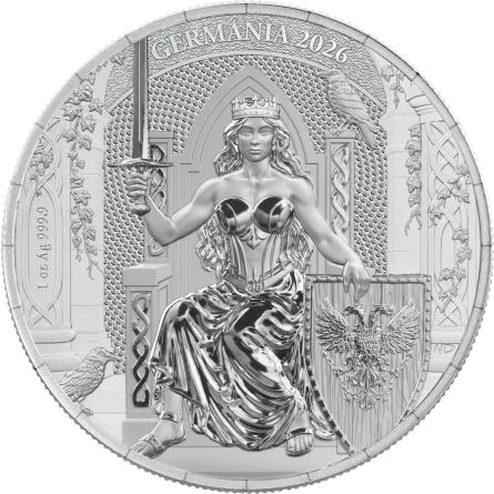Srebrna Moneta Germania 2025, 1 uncja - rewers