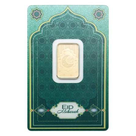 Złota Sztabka Eid Mubarak PAMP 5g