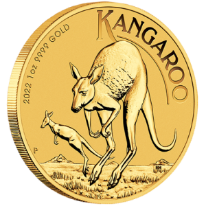 Gold Kangaroo 2022 1oz - reverse/edge
