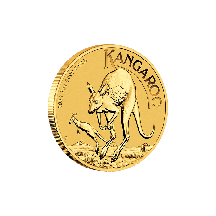 Gold Kangaroo 2022 1oz - reverse/edge