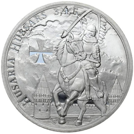 Srebrny Medal Husaria IV BU 1 uncja - rewers