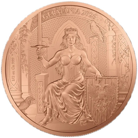 Copper Germania Medal 2026, 1 ounce - reverse side