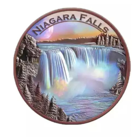 Miedziany Medal Niagara Falls front