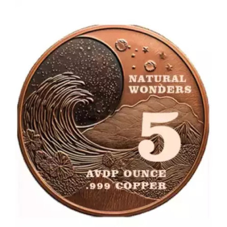 Copper Niagara Falls Medal front