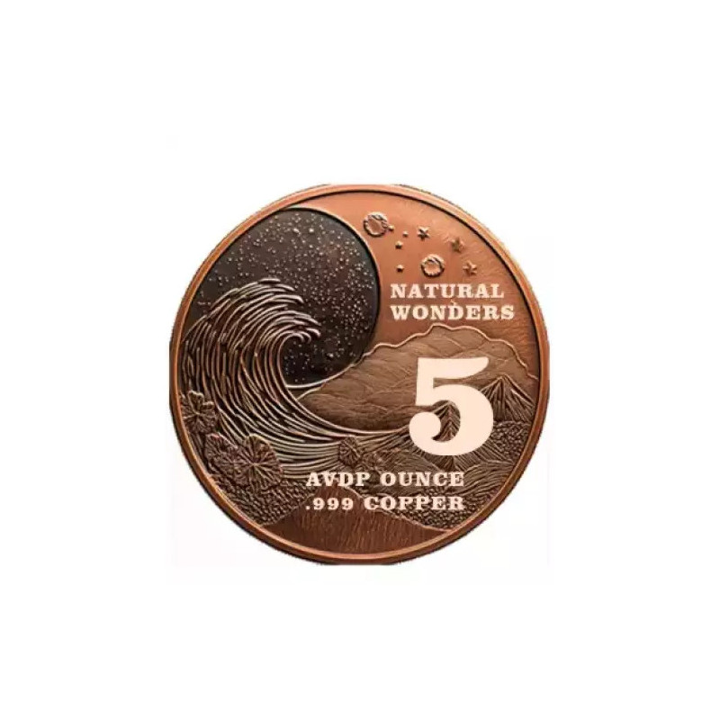 Miedziany Medal Niagara Falls back