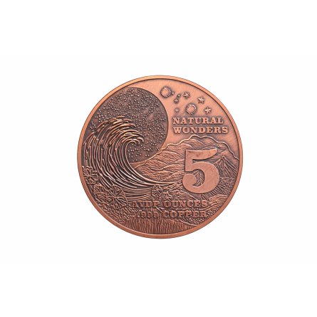 Kupfermedaille Aurora Borealis Vorderseite
