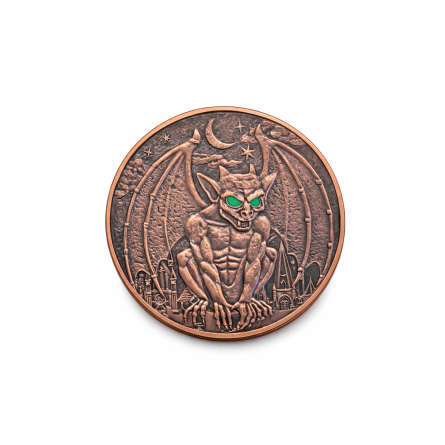 Miedziany Medal Gargoyle Glow in the Dark front