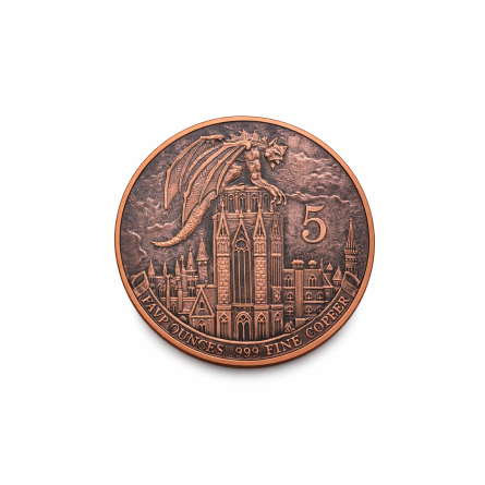 Miedziany Medal Gargoyle Glow in the Dark front