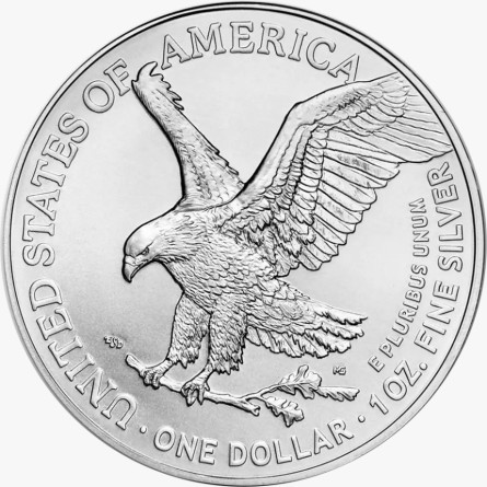 Srebrna Moneta Amerykański Orzeł 2026 Svalga Glacierblade, 1 uncja - rewers