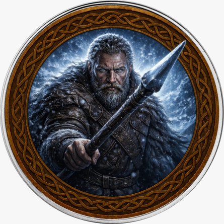 Srebrna Moneta Amerykański Orzeł 2026 Brorn Stormfrost, 1 uncja - rewers