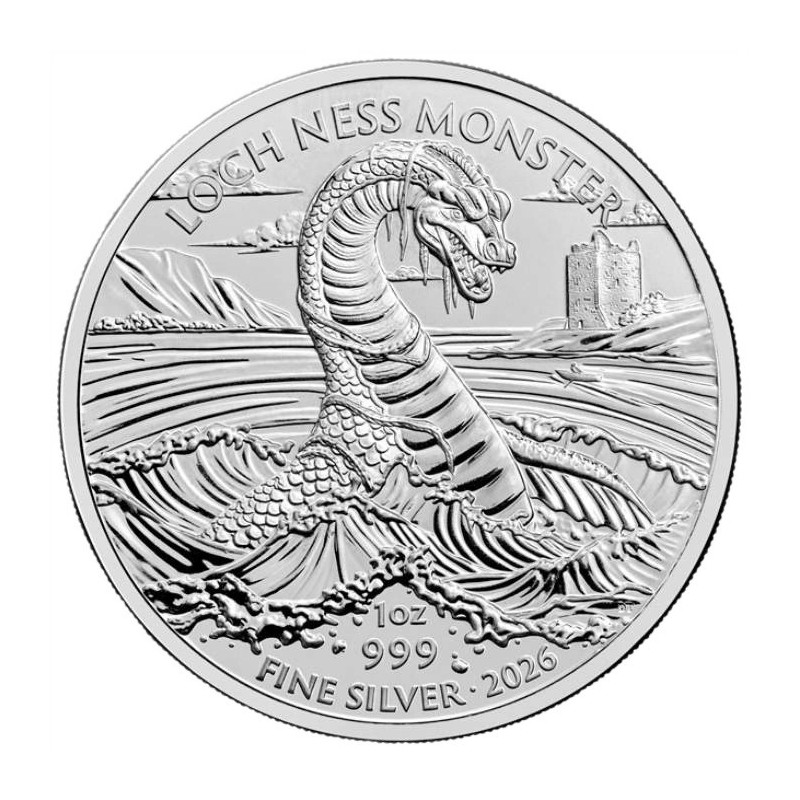 Srebrna Moneta The Royal Mint: Legendary Creatures Loch Ness Monster 2026 1 uncja Srebrna Moneta The Royal Mint: Legendary Creatures Loch Ness Monster 2026 1 uncja