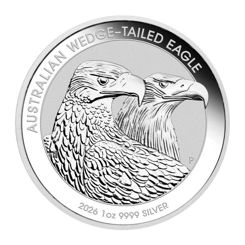 Srebrna Moneta Australian Wedge-Tailed Eagle 2026, 1 uncja front Srebrna Moneta Australian Wedge-Tailed Eagle 2026, 1 uncja front