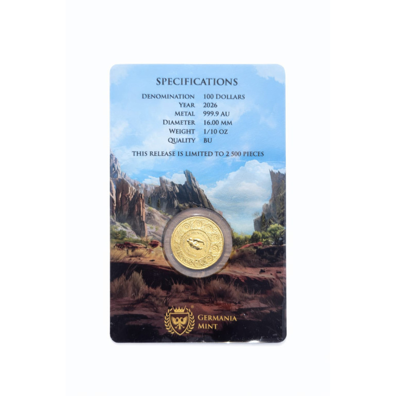 Germania Mint Megafauna Gold Coin: Cave Lion 2026, 1/10 oz Germania Mint Megafauna Gold Coin: Cave Lion 2026, 1/10 oz